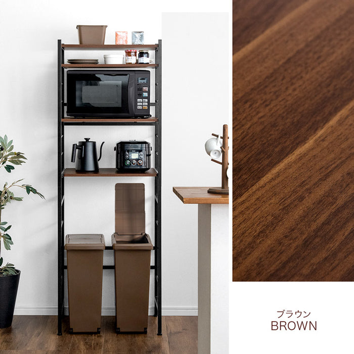 幅60］レンジ台 4段 大型レンジ対応 スリム おしゃれ キッチン収納