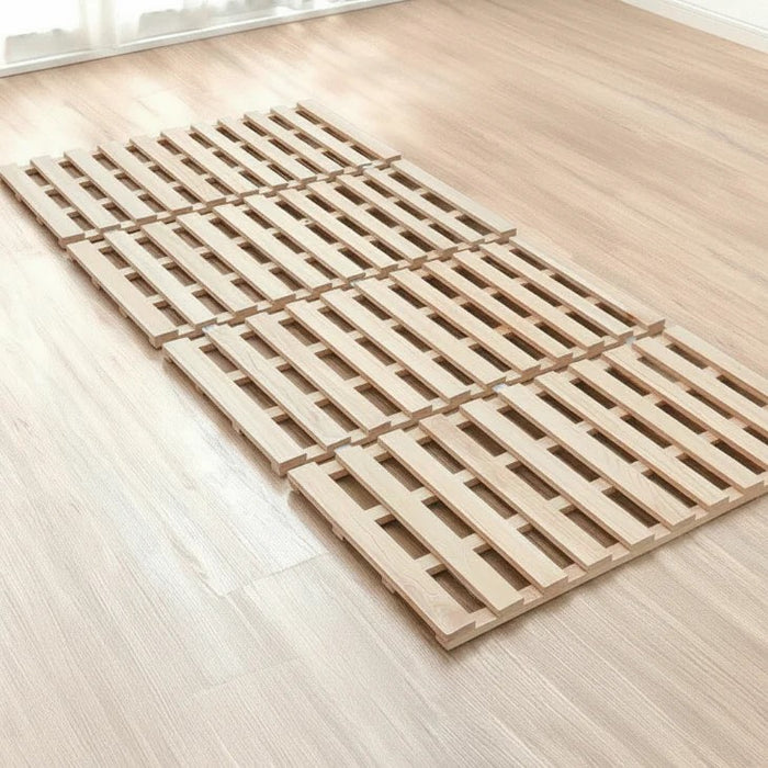 シリーズ累計80万枚突破》［セミダブル］四つ折りすのこマット 頑丈 厚