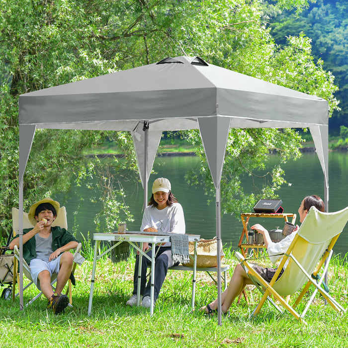 重り4個セット】2～3人用 ワンタッチ タープテント 2m 3段階調節 UV