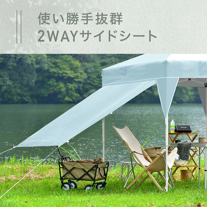 3×3m] ワンタッチタープテント 風に強い UV 耐水 収納バッグ付 収納