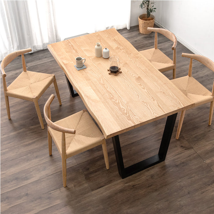 幅160］ダイニングテーブルセット 4人掛け 5点セット 天然木 長方形