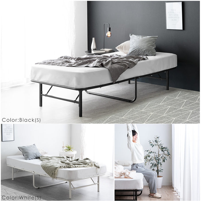 シングル］パイプベッド フレーム単品 頑丈設計 耐荷重200kg