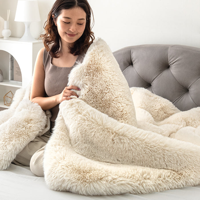 クリアランス】［シングル］とろふわリッチな肌触り ムートン調