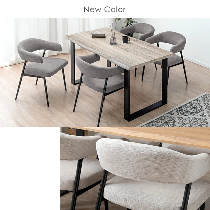 単脚］お掃除ロボット対応 ダイニングチェア 肘付き ハンギング レザー