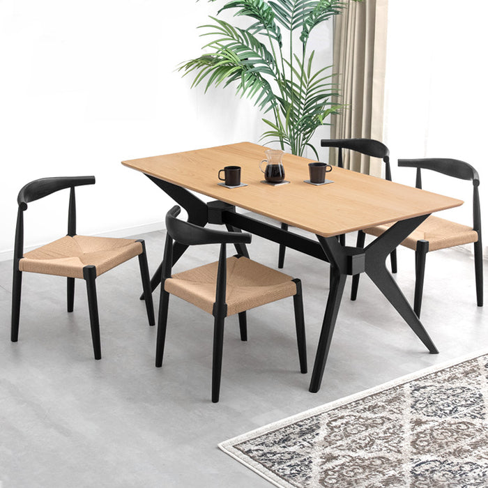 幅160］ダイニングテーブルセット 4人掛け 5点セット アッシュ 長方形