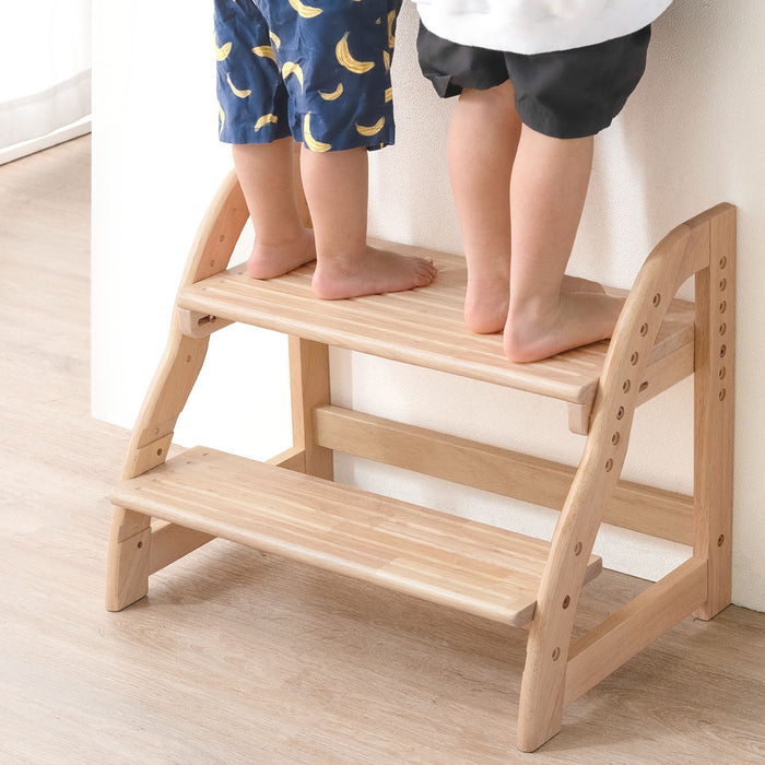 現役ママが考えた 踏み台 2段 ワイド 幅60cm ステップ&スツール 高さ