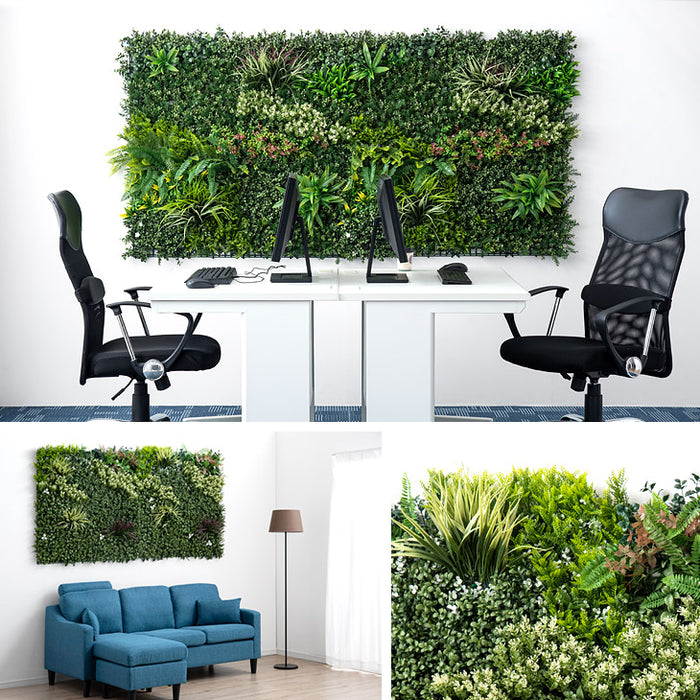 100×100cm 2枚セット フェイクグリーン 壁掛け〔50900072〕 — 【公式