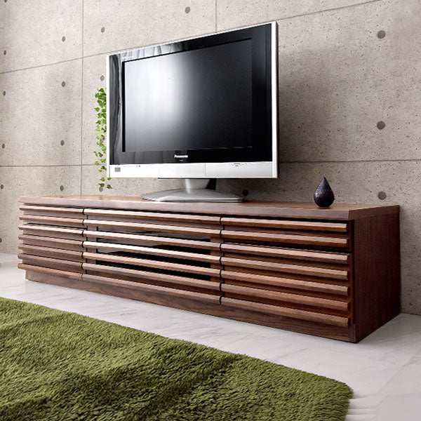 幅160cm］ テレビ台 完成品 天然木 フルオープン 稼働棚付 3段階調整