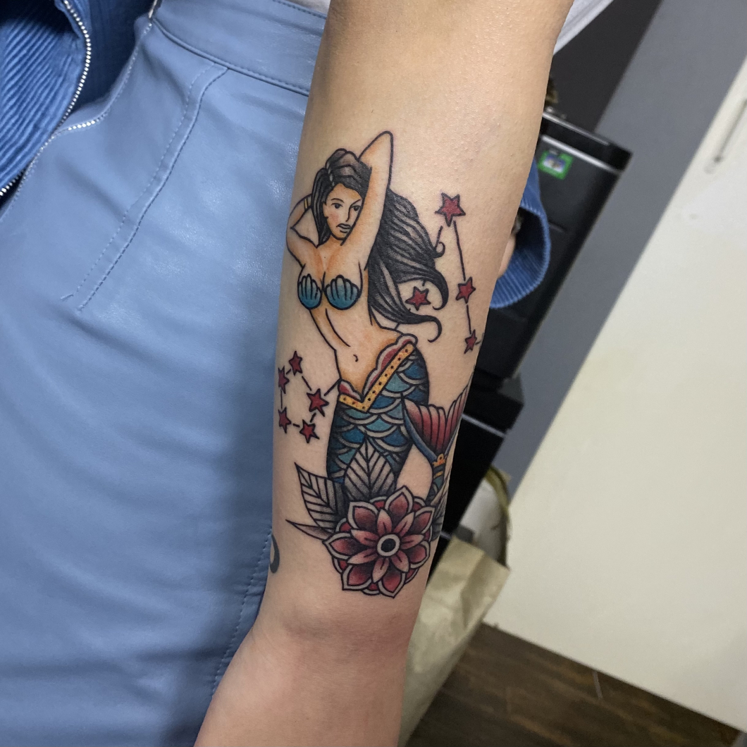人魚 -mermaid- トラディショナルタトゥー | Gallery | 東京・日暮里の