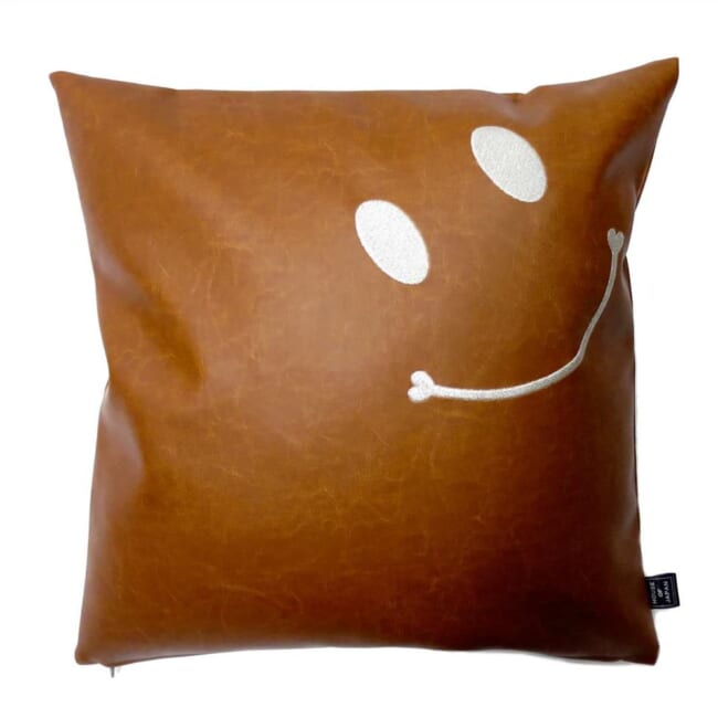 3つセット スマイリーフェイス リバーシブルクッション スパンコール