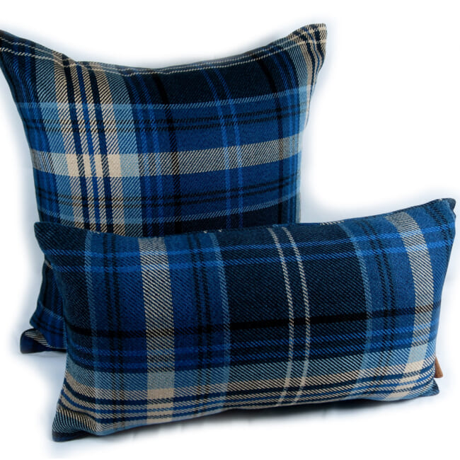BrookHill ラルフローレン クッションカバー インディゴチェック 50