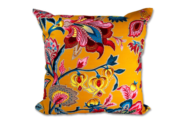 フランス製生地 ROMY 花柄 オリエンタルフラワー クッションカバー