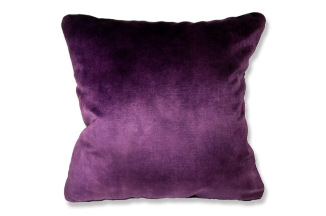 カサマンス ニットベルベット クッションカバー バイオレット 50×50cm