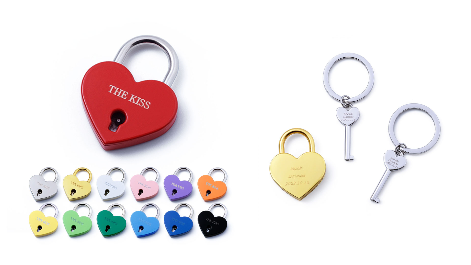 LOVE & HAPPY PADLOCK（南京錠） | THE KISS-ザ・キッス