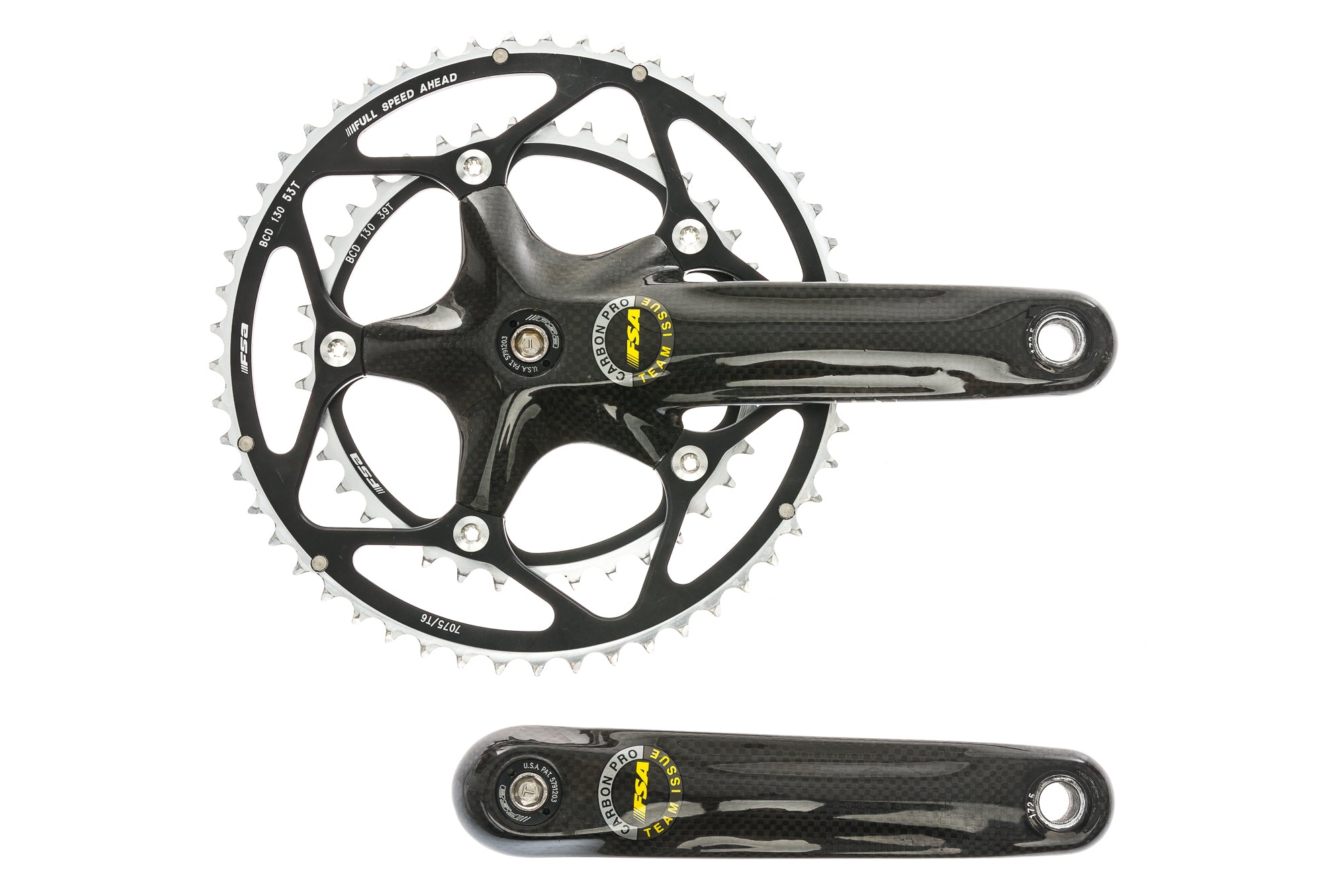 FSA Carbon Pro Team Issue Crank Set 10 Speed 53/ | The Pro's Closet