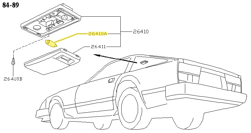 Motorsport Auto - The Z Store - Factory Dome Light Bulb, 12V - 10W