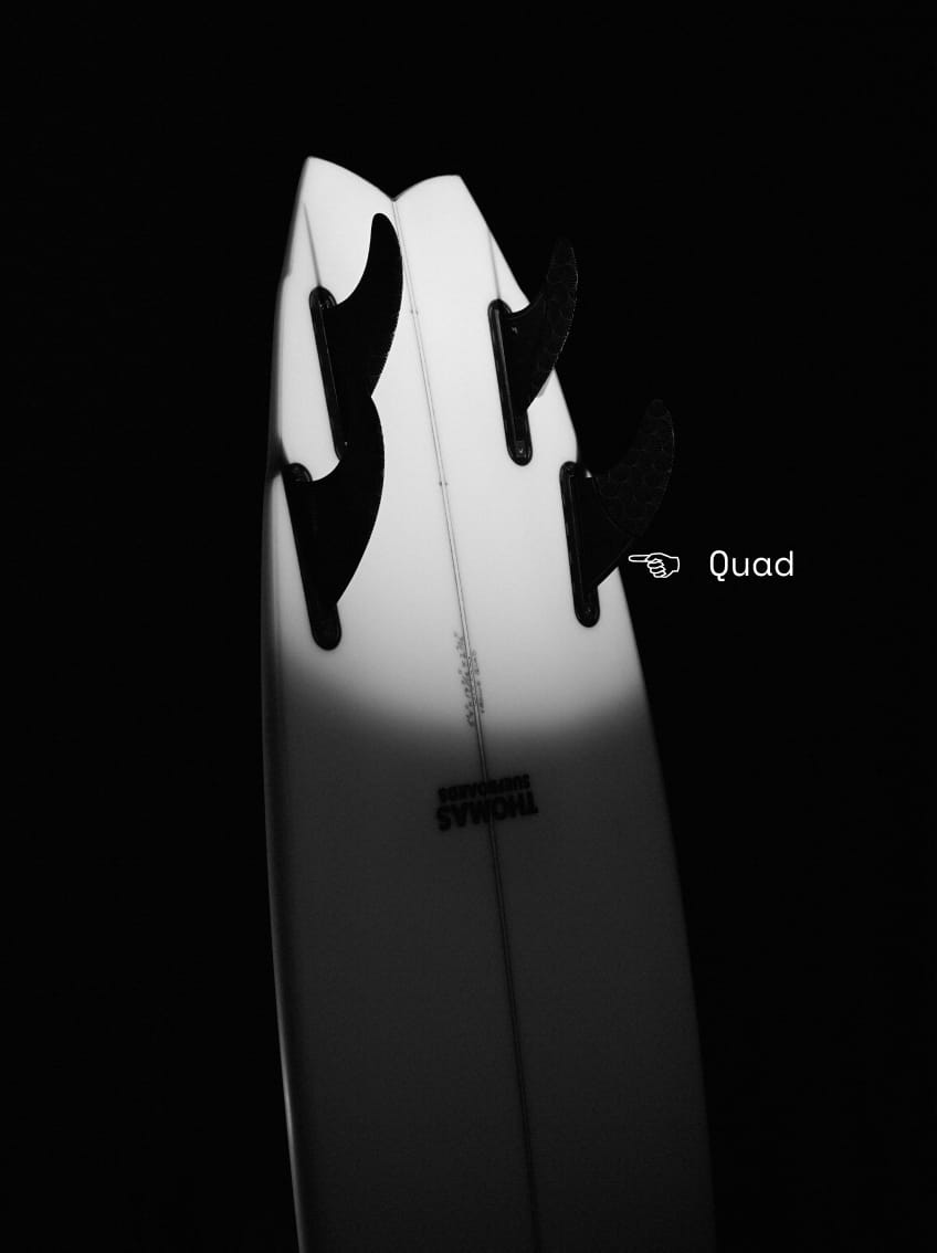 5'3” Crowe Quad #7324 – Thomas Surfboards
