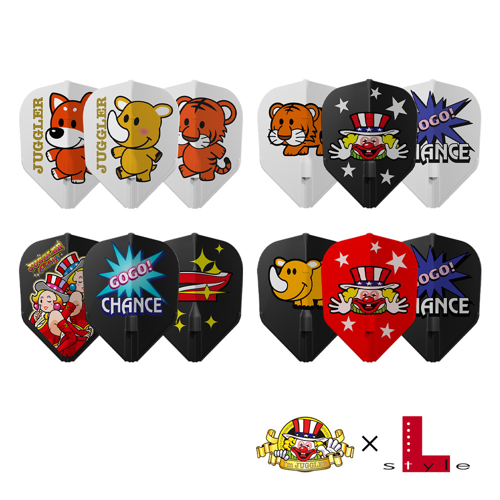 ダーツ フライト L-style × JUGGLER ver2 L-Flight EZ エルスタイル