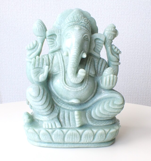 AA0117 【プレミアム】 ガネーシャ像（シャイニングアベンチュリン