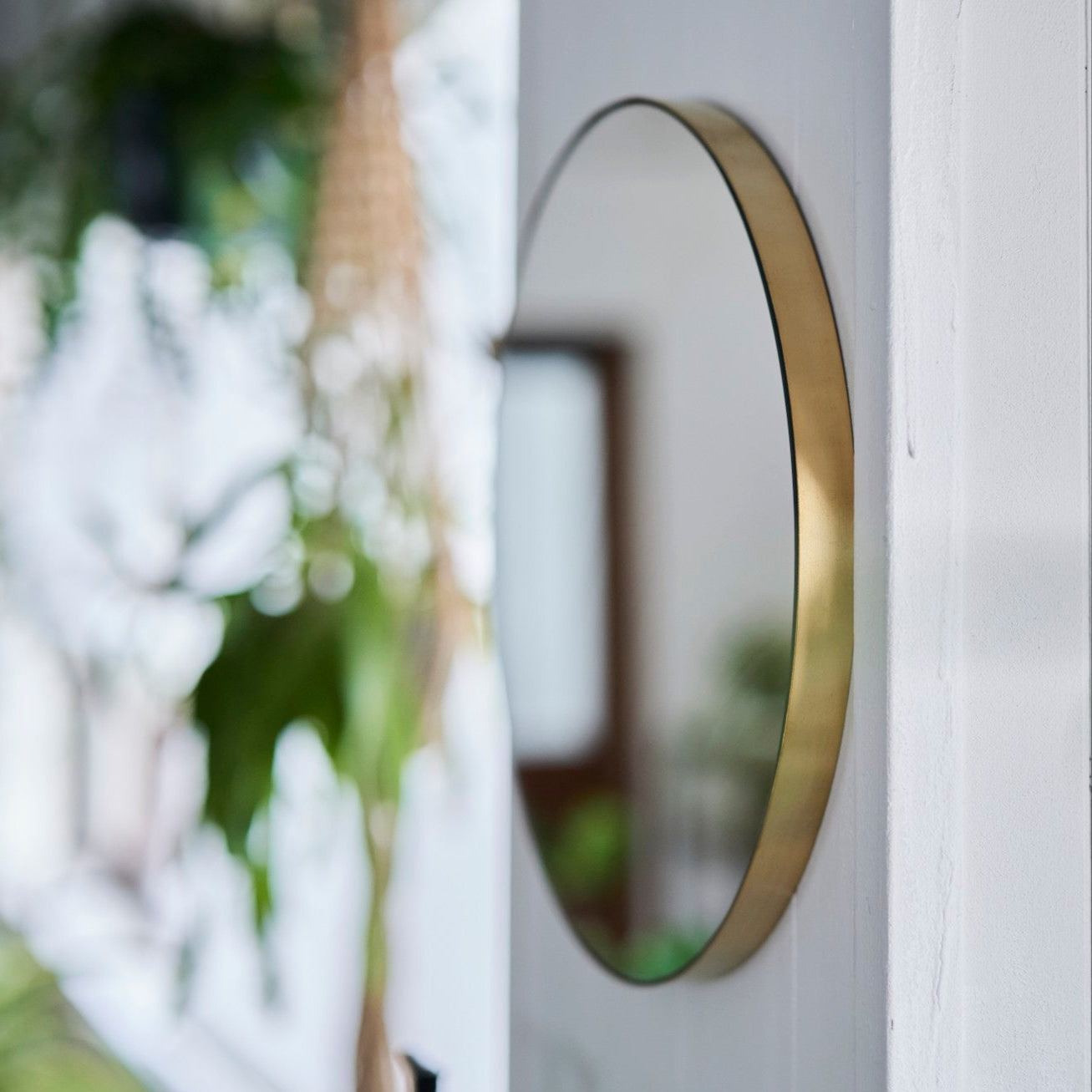 壁掛けミラー | Brass ラウンドミラー – tiflo