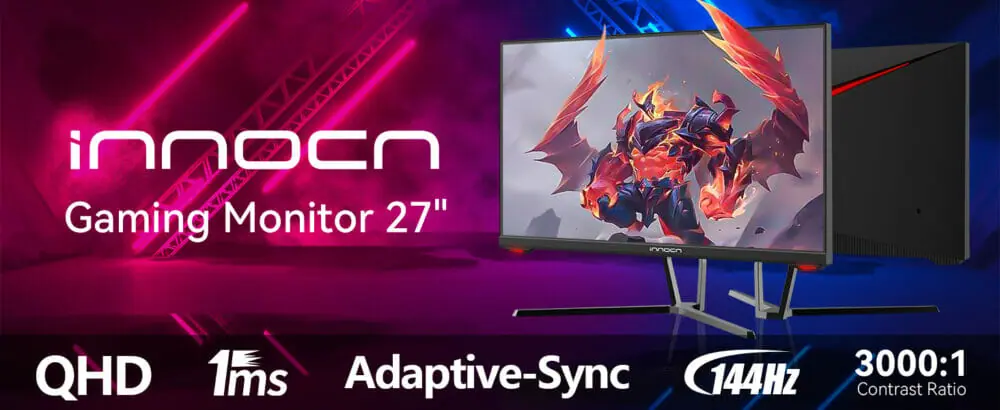 Innocn 27G1R ゲーミングモニター』レビュー | WQHD解像度・144Hz対応