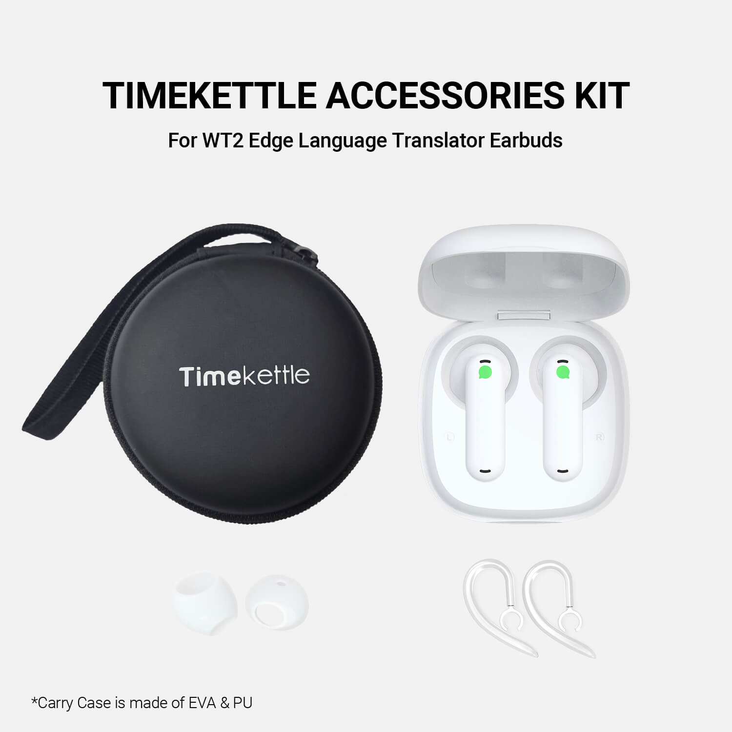 Timekettle アクセサリー WT2 Edge/W3 翻訳イヤホン
