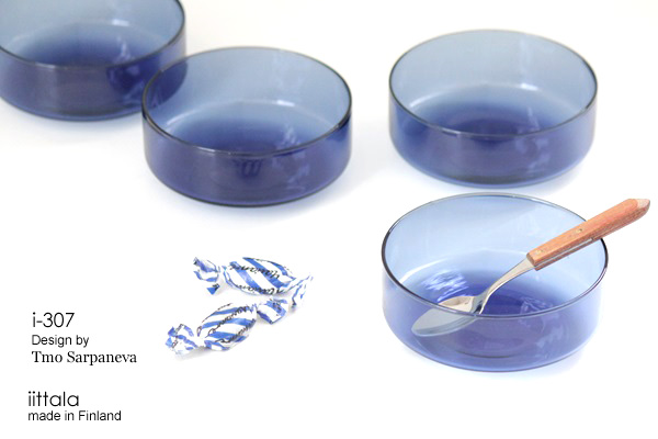 iittala/イッタラ i-307ボウル（ブルー）/ Timo Sarpaneva