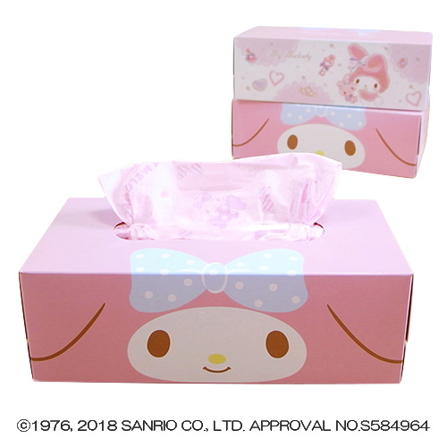 マイメロディ：ボックスティッシュ】マイメロディ キュートピンク 10