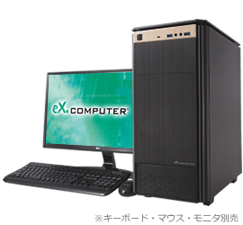 クリエイターPC WA7J-M251/ZBH - BTOパソコン eX.computer