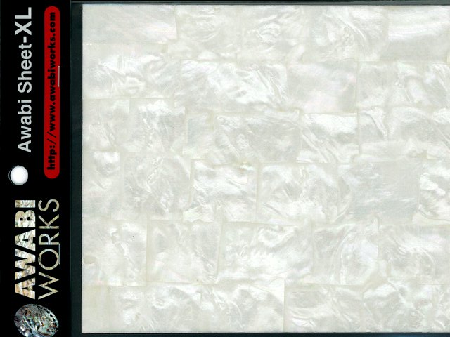 アワビワークス アワビシートXL：白蝶貝/ナチュラル【ネコポス配送可