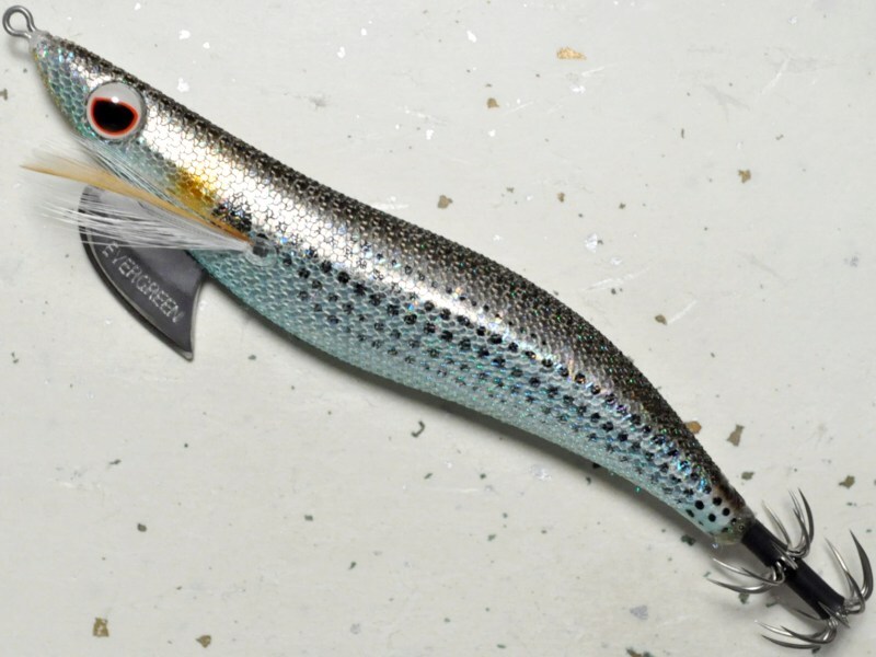 エバーグリーン エギ番長3.5号：＃0603HS ブラック・コノシロ・ホロ銀