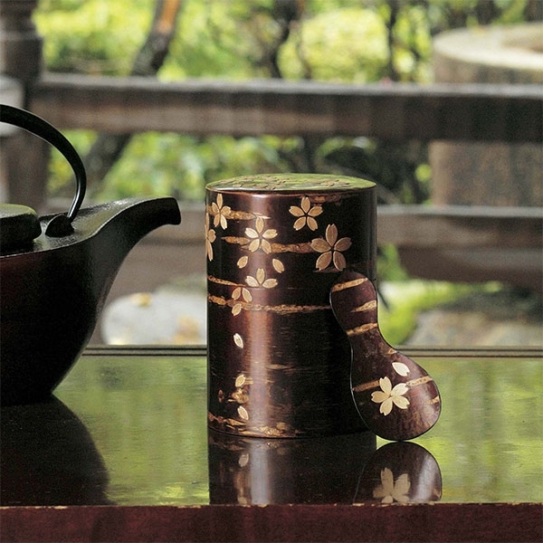 秋田】 桜皮 茶筒茶味セット 桜模様: ライフスタイルグッズ｜鶴屋