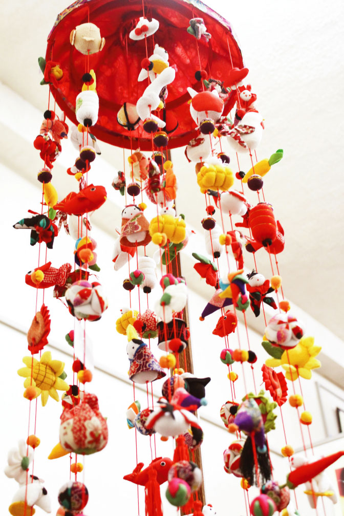 つるし雛販売：飯田人形（磐田市つるしひな・正絹古布吊るし飾り）