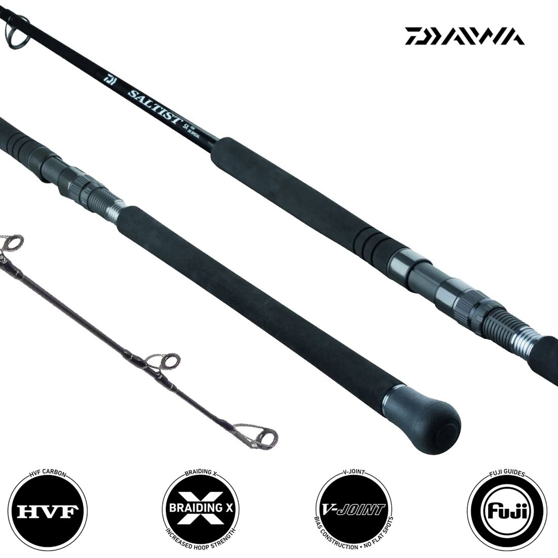 Daiwa Saltist SX Shore Jigging (SJ) Rod Rods - Length/Action 2.87
