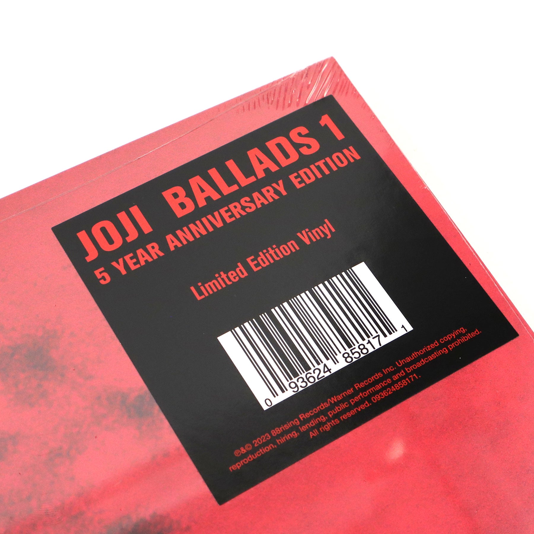 Joji: Ballads 1 - 5th Anniversary Edition Vinyl LP – TurntableLab.com