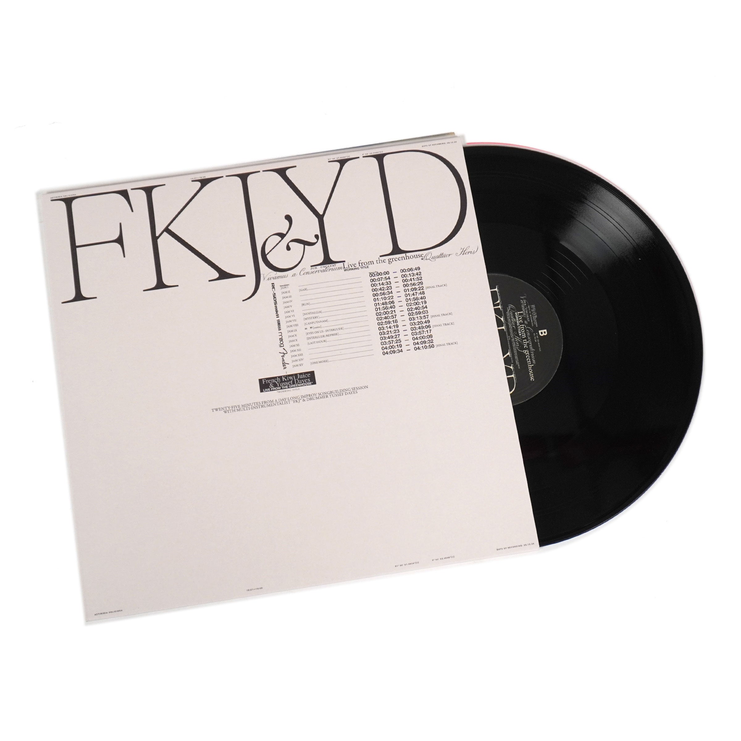 FKJ & Yussef Dayes: Live From the Greenhouse Vinyl LP