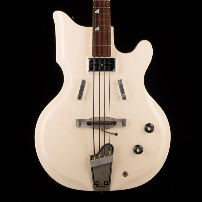 Vintage 1962 National Val-Pro 85 Bass White with OHSC - Ry Cooder