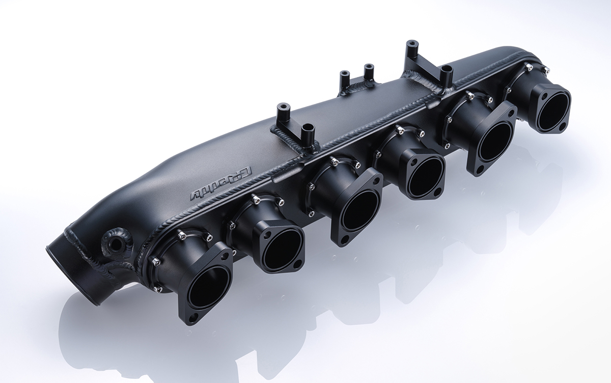 RB26用】GReddy サージタンク ノーマル6連スロットル ブラック | TRUST