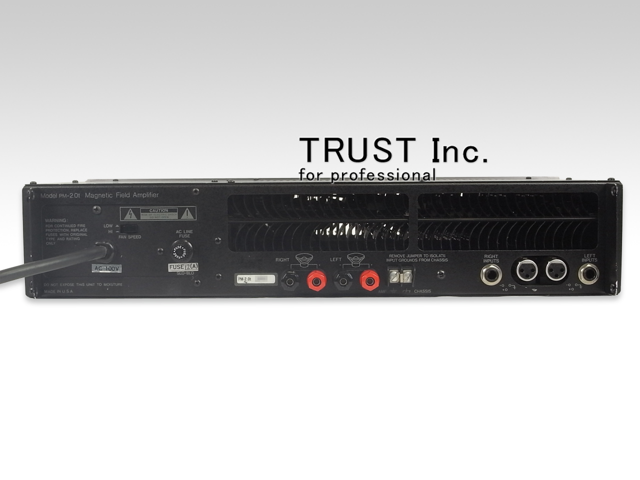 PM-2.0t / Power Amplifier【中古放送用・業務用 映像機器・音響機器の