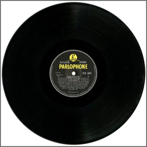 B50201 - The Beatles Please Please Me Stereo Black Yellow Labels