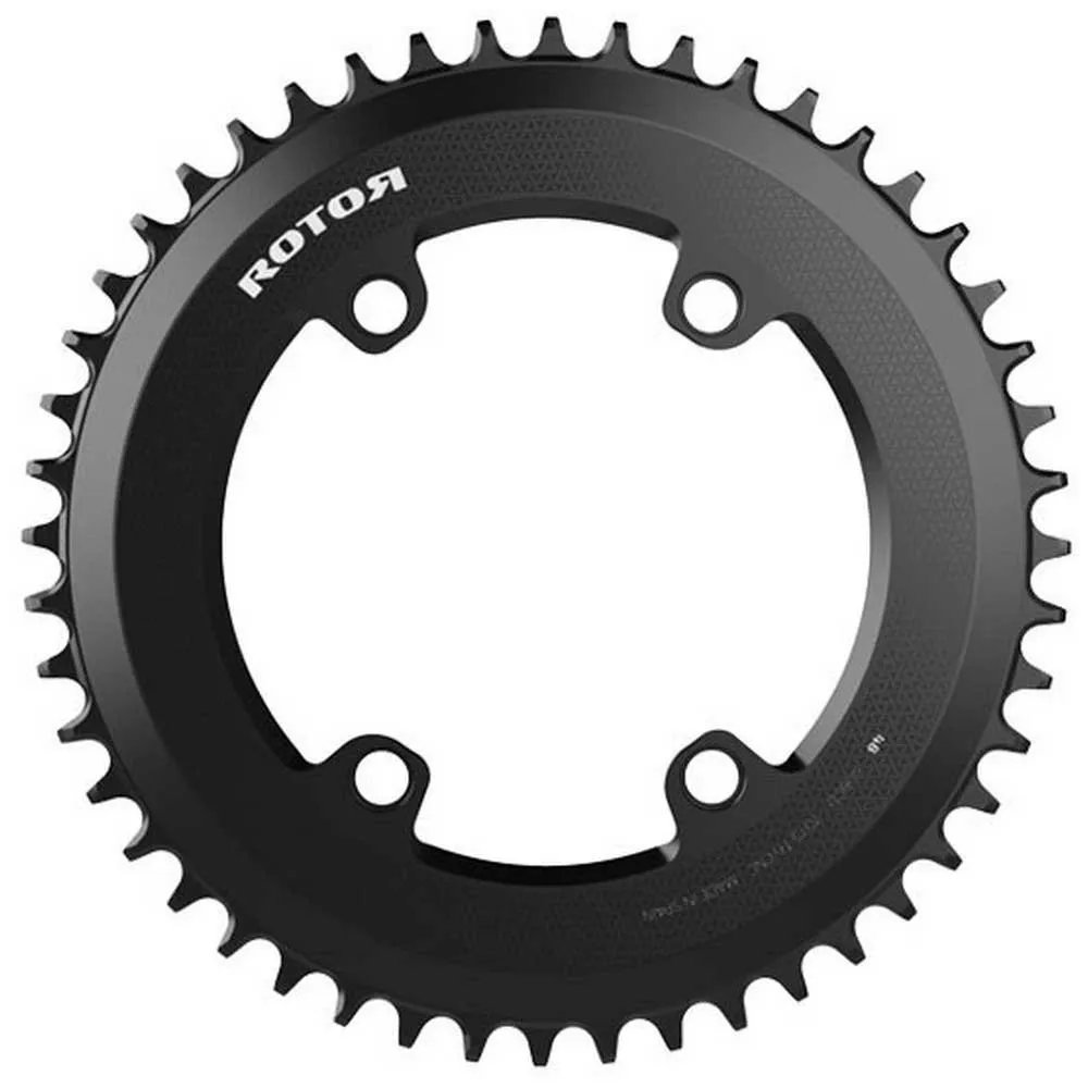 Rotor 1x Round Ring 110 BCD chainring, Black | Bikeinn