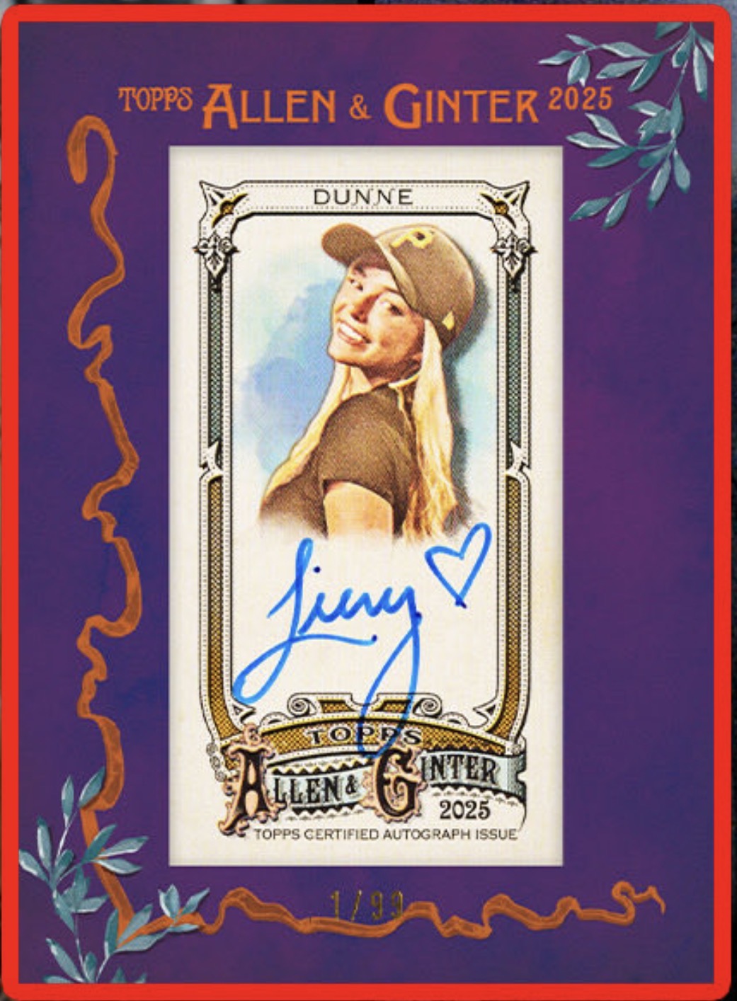 ポール・スキーンズ恋人リビー・ダンの初ベースボールカードが話題