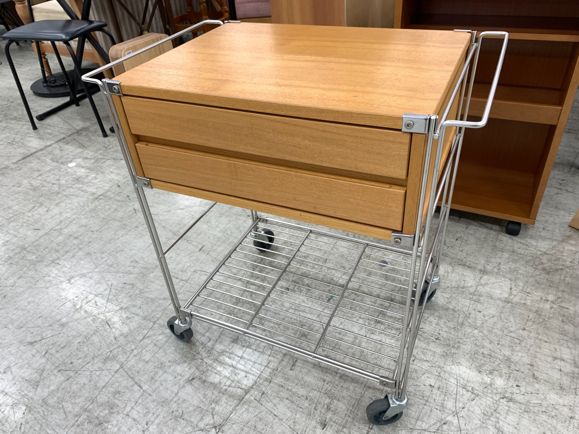 無印良品/ムジルシリョウヒン】 タモ材のステンレスボックスキッチン