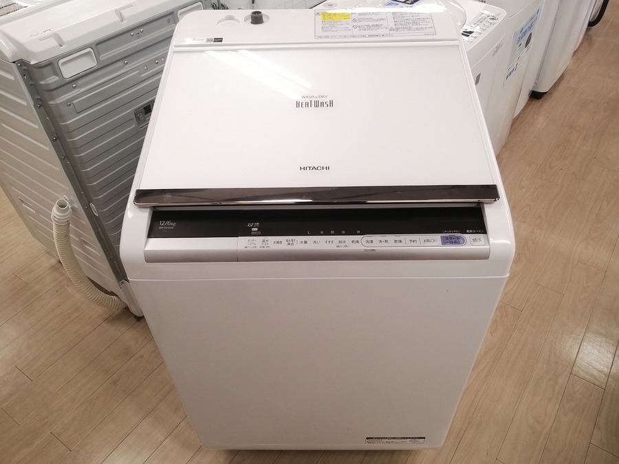 1/25頃まで】【送料込み】縦型洗濯乾燥機 HITACHI BW-DX90F ヨドバシ