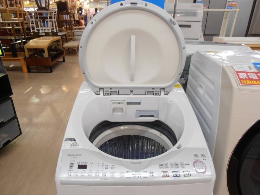 SHARP(シャープ)の8.0kg縦型洗濯乾燥機「ES-TX820-P」をご紹介