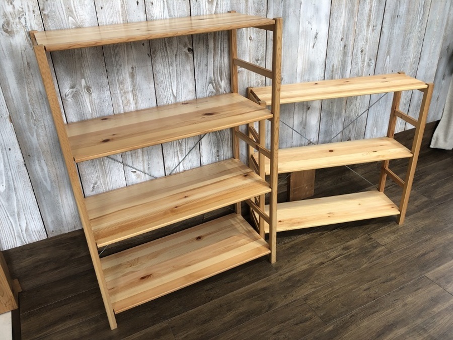 人気アイテム！ 無印良品のパイン材シェルフ入荷しました！｜2019年08