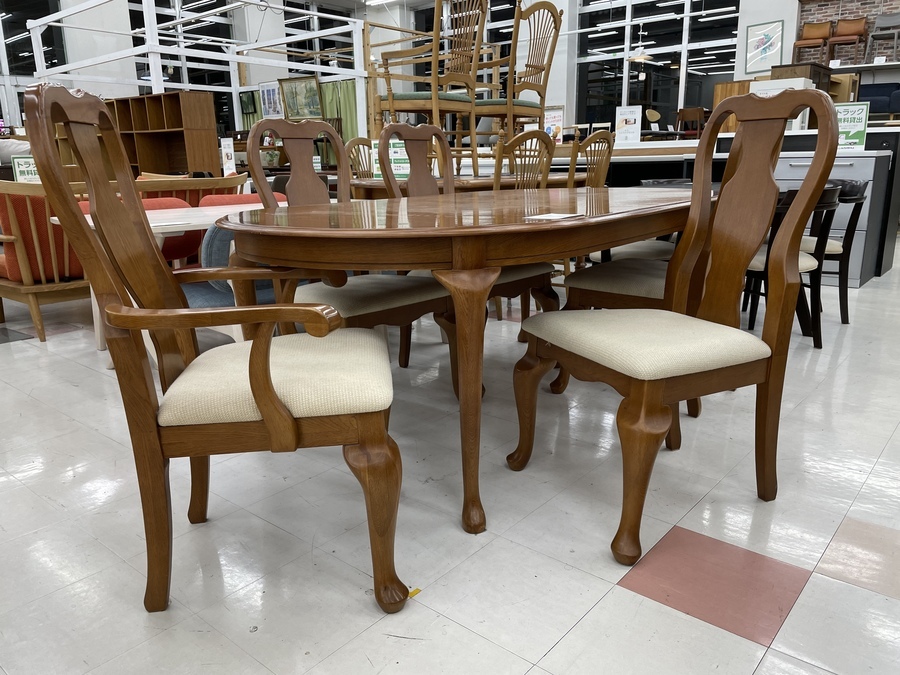 お値段見直しました！ IDC大塚家具 ダイニング6点セット クイーンズ の