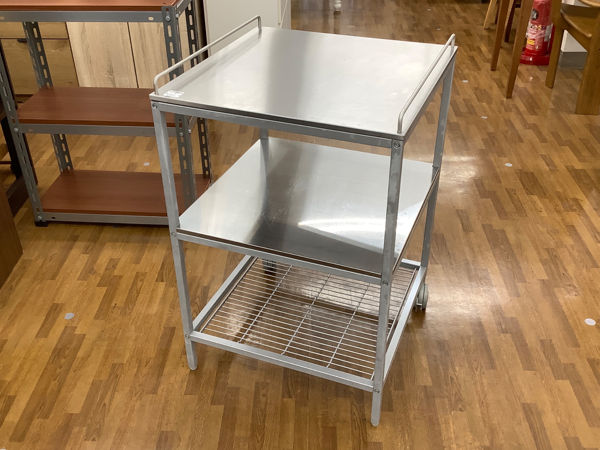 地域最大級!中古家具】IKEA(イケア)ステンレスキッチンワゴン UDDEN