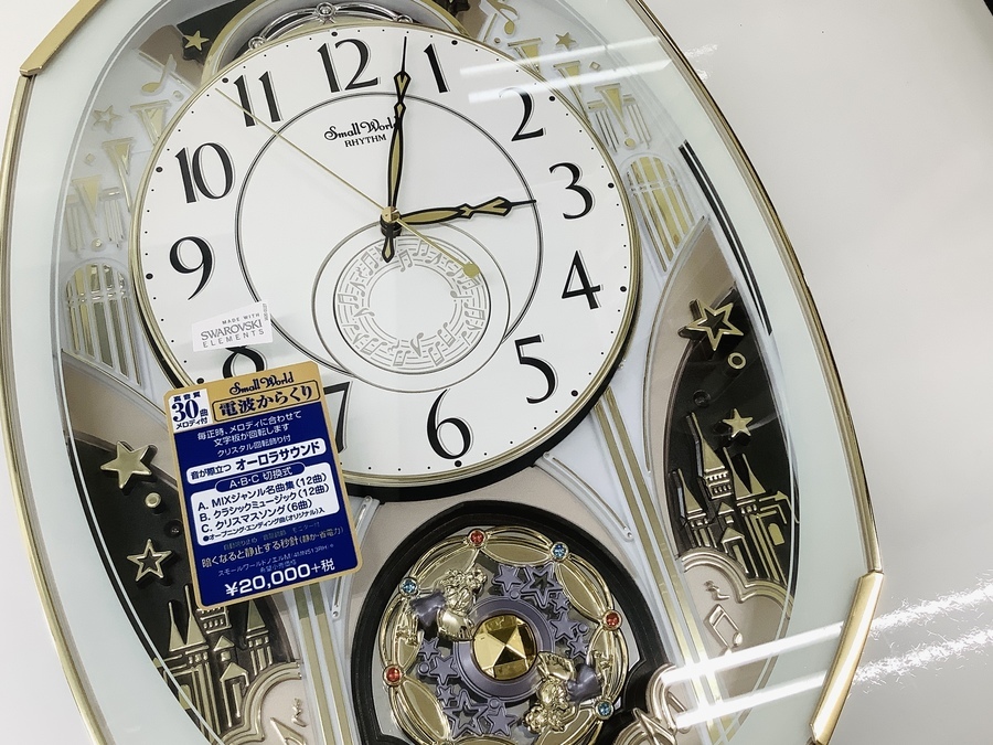 RHYTHM/リズム】Small World からくり電波時計が入荷しました♪【八尾