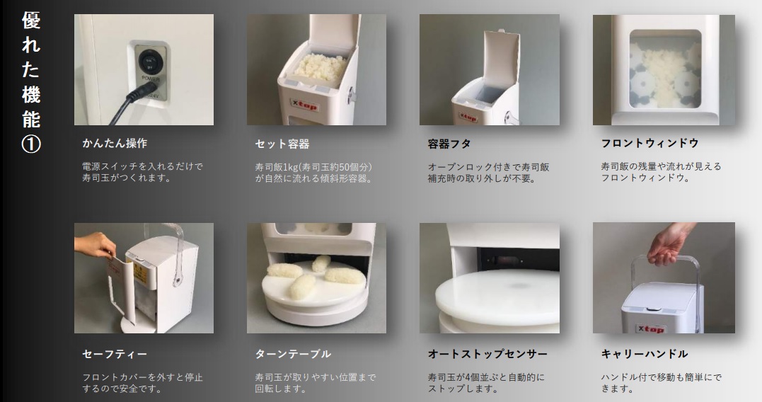 お手軽寿司ロボット 商品詳細｜きょうわネット｜ブライダル・イベント